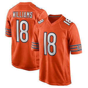 Vente en gros de vêtements pour hommes18 # Williams84 # Loveland34 # Maillots de football américain Payton, édition limitée, cousus, 100 % polyester, séchage rapide - Product Image 5