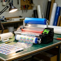Machine à laminer A3 UV DTF, laminateur à chaud et à froid pour l'impression d'autocollants et la lamination de photos