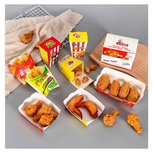 Boîte d'emballage en papier personnalisée à prix abordable, de bonne qualité, jetable, pour frites, nuggets de poulet, ailes de poulet, pour emporter - Product Image 5