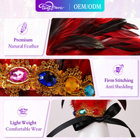 Accessoire de costume glamour : Bracelet orné de plumes pour spectacles théâtraux, soirées masquées et séances photo de festivals