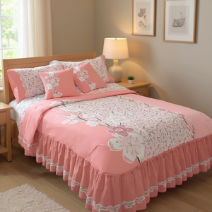 Edredón Doble Mia con 2 Cojines Complementarios, Apliques Bordados, Clásico, para Todas las Temporadas, Ropa de Cama para el Hogar - Product Image 2