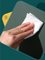 Support mural de salle de bain en plastique écologique deux pièces pour brosses à dents avec gobelet de rinçage et égouttoir intégré