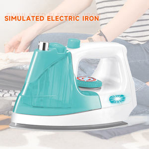Juguete de Simulación de Electrodomésticos, Plancha de Ropa de Juguete, Plancha Eléctrica de Plástico con Rociador de Agua, Juguete Educativo para Niños - Product Image 2