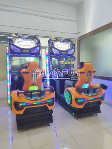 PlayFun, gran oferta, simulador de juego Arcade, máquina de juego de coches de carreras con movimiento, funciona con monedas - Product Image 5