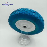 Roue en mousse PU NS Wholesale 16x4.80/4.00-8, pneu anti-crevaison 4.00-8 avec jante métallique pour brouette, chariot à main, chariot à sacs