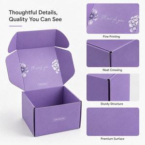 Biodegradable Eco-Friendly Rigid Corrugated Paper <b>Boxes</b> with Matte Lamination and Embossing Full Color Foldable Shipping <b>Boxes</b> - Product Image 3