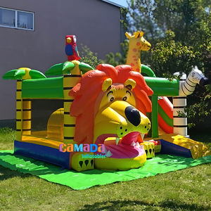 Moonwalk Grand <span class=keywords><strong>roi</strong></span> <span class=keywords><strong>lion</strong></span> Château sautant pour enfants Bouncy Bounce House and Slide Jungle Hupfburg Bon marché <span class=keywords><strong>Prix</strong></span> Castillo Inflable - Product Image 2