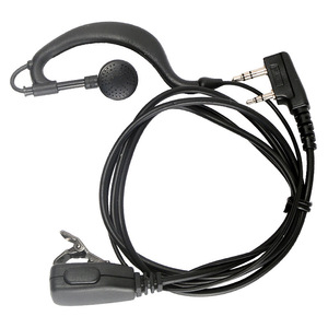 Auriculares Walkie Talkie Tipo K con Doble Orificio, Clip y Micrófono para Dispositivos de Comunicación - Product Image 1