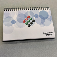 Vente directe usine personnalisée 2027 Calendrier de table familial chinois en spirale imprimé avec notes adhésives et blocs-notes