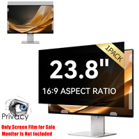 23.8''[16:09](527mm*296mm) Filter Layar Privasi Komputer Anti Silau Anti Mata-mata Film Pelindung Dapat Dilepas Dapat Digunakan Kembali