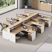 Système de cloisonnement pour poste de travail de bureau avec panneau de séparation en verre modulaire et cadre en aluminium pour utilisation en cubicle multi-personnes