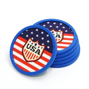 แผ่นรองแก้วซิลิโคนกันลื่น ทนความร้อน ซึมซับน้ำได้ดี พร้อมสกรีนโลโก้ตามสั่ง - Product Image 1