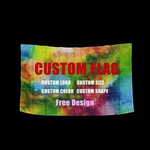 Custom Made Flags Factory High Quality Custom Flag Promotional Cheap Polyester Banner - Product Image 1