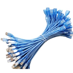 Cable de extensión USB 2.0 de 0,3 m macho a hembra, azul, trenzado, blindado, de cobre puro - Product Image 2