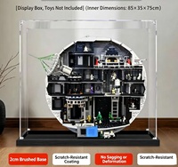 Vitrine en acrylique pour le set de construction Star Wars Death Star 75419, transparente, anti-poussière, pour collection (modèle non inclus)