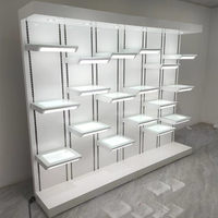 Vitrine multifonctionnelle réglable pour diffusion en direct avec éclairage ajustable pour trophées, sacs, figurines, modèles et cadeaux