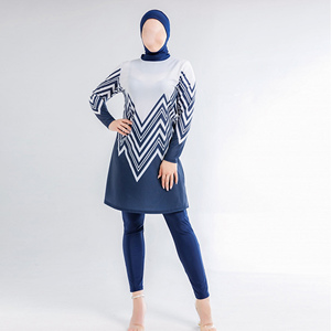 Traje de Baño de Secado Rápido, Impermeable, de Alta Calidad, con Estampado Animal, Floral, Color Puro Brillante, Bikini Islámico Halal, Nuevo y a la Moda, Venta al por Mayor - Product Image 2