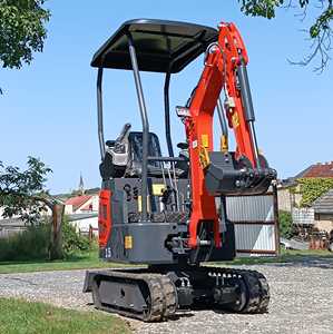 Mini Excavadora con Motor EPA, Envío Gratis, Excavadora de Orugas de 1.5 Toneladas, Hidráulica 1-2, Pequeña para Granja, en Venta, Duradera - Product Image 4