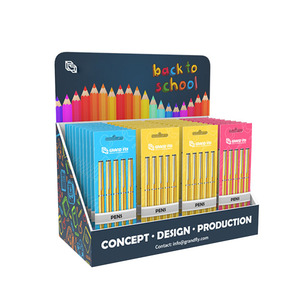 Custom Display Paper Box Cardboard Shelf Ready Product Retail Packaging Counter Tear Away Display Packaging Box