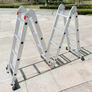 Escalera de Aluminio Industrial, Capacidad de Carga 330lbs/150kg, Pedal Ancho Antideslizante, Ligera, para Uso en el Hogar/Cocina, ANSI EN131 OSHA9 - Product Image 5