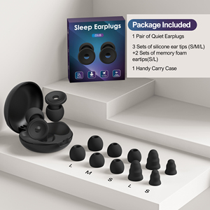 จุกอุดหูสำหรับนอนหลับ 5 ขนาด แบบขึ้นรูปได้เอง ป้องกันเสียงรบกวน ซิลิโคน ลดเสียงรบกวน ใช้ซ้ำได้ พร้อมฟิลเตอร์โฟม - Product Image 6