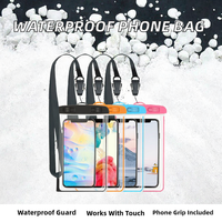 Étui universel pour téléphone portable en PVC imperméable pour le rafting, la natation, les parcs aquatiques, pochette lumineuse pour téléphone, sac étanche