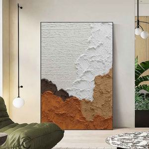 Pintura Hecha a Mano, Decoración del Hogar, Arte de Pared, Lienzo Grande, Decoración de Pared, Lienzo Texturizado Abstracto Colorido 3D de Lujo - Product Image 2