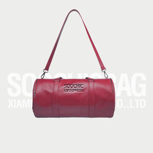 <span class=keywords><strong>Soochic</strong></span> robe bleu foncé voyage loisirs sac polochon unisexe grand cuir luxe sac de week-end personnalisé haut fermeture éclair hommes sac de week-end - Product Image 3