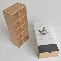 Boîte cadeau tiroir en carton ondulé kraft personnalisée, écologique et de haute qualité, avec pelliculage mat, portable et réutilisable pour 10 œufs de poules élevées en plein air