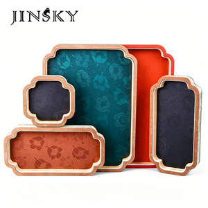 Bandeja de exhibición de joyas estilo palacio chino, plato retro para almacenamiento de pulseras, gemas de jade y adornos coleccionables - Product Image 1