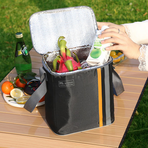 Portable Thickened Thermal Bag Cross-Border Striped <b>Lunch</b> <b>Box</b> Fresh-Keeping Ice Bag for Outdoor Picnics and <b>Work</b> - Product Image 6