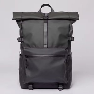 Nieuwe stijlvolle op maat gemaakte externe frame roll-top laptoptas met ritssluiting, waterdicht polyester, voor unisex gebruik - Product Image 6