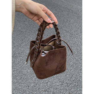 Sac bandoulière rétro 2025 Merlad Brown pour femme – Style décontracté polyvalent, sac à main/bucket bag exquis - Product Image 3