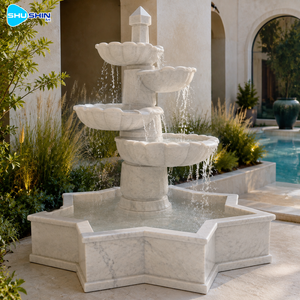 <span class=keywords><strong>Fontaine</strong></span> d'eau à plusieurs niveaux <span class=keywords><strong>en</strong></span> marbre naturel, fabriquée directement <span class=keywords><strong>en</strong></span> usine, sculptée à la main, <span class=keywords><strong>pour</strong></span> la décoration de villas, jardins, hôtels, cours et paysages. - Product Image 5
