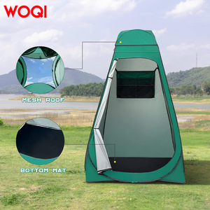 Tente de douche pop-up Woqi 155x155x210 cm, imperméable, portable, abri de camping pour l'intimité, installation automatique, vert émeraude - Product Image 5