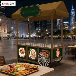 Carrito de Helados, Café y Comida Callejera con Ruedas, Congelador Exhibidor para Venta Ambulante - Product Image 2