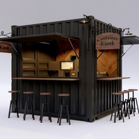 Maison préfabriquée Skyacross de 10 pieds, café mobile temporaire, maison économique