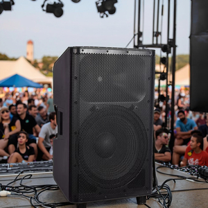 Altavoz de DJ de <span class=keywords><strong>audio</strong></span> profesional de 15 pulgadas Caja de sonido de madera profesional de 900W Activo/Pasivo para conciertos al aire libre - Product Image 4