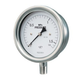 Manomètre Ebara AU-R38-75X0.5MPa scellé, 0 à 0,5 MPa, précision 1,6 F.S, pour usage industriel - Product Image 2
