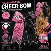 Nœuds de cheerleading tendance à dégradé, imprimés par sublimation, accessoires capillaires pour équipes de jeunes filles