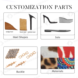 Sandalias de tacón de aguja Xinzirain personalizadas con punta de metal y satén para mujer, ideales para banquetes y pasarelas. - Product Image 3