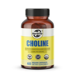 OEM ODM Private Label Choline <b>Capsules</b> 500mg - Supports Cognitive Performance & <b>Liver</b> Health, Energy Improvement - 60 Servings - Product Image 1