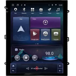 Rádio multimídia Carplay para carro, com tela vertical estilo Tesla, navegação GPS, 2 din Android 9.7 polegadas, rádio 4 + 32g