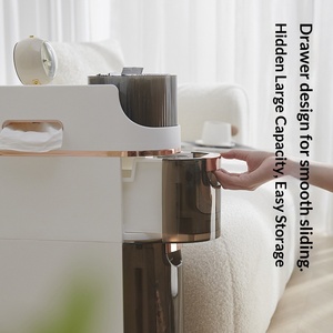 Meuble de rangement étroit pour salle de bain, étagère à roulettes peu encombrante, tiroir en plastique, étagère de rangement multi-niveaux pour articles divers - Product Image 3