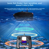 Bateau Appât Intelligent à Télécommande 3-en-1 avec Sonar de Positionnement pour la Pêche en Eau Douce – Longue Autonomie, Direct Usine