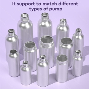Cosmetic Aluminum Can and Aluminum Bottle <b>Set</b> Recycled Metal Custom Shampoo Aluminum Pump <b>Spray</b> Bottle - Product Image 5