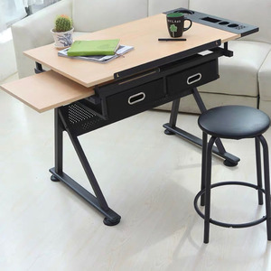 Xinyiart đa chức năng nghệ sĩ phác thảo trạm có thể điều chỉnh nghiêng gỗ bàn vẽ bàn A1 soạn thảo bảng với 2 ngăn kéo - Product Image 6