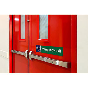 Portes <span class=keywords><strong>de</strong></span> <span class=keywords><strong>passage</strong></span> <span class=keywords><strong>de</strong></span> sécurité ignifuges en acier <span class=keywords><strong>de</strong></span> série personnalisée, design moderne, usage commercial, entrepôt extérieur, hôtel, école, finition - Product Image 4