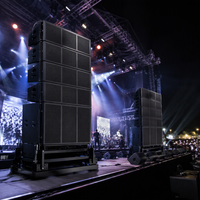 Sistem Line Array Pasif 3 Arah K212 Dual 12 Inch untuk Konser Luar Ruangan. Sistem Audio Speaker Pasif Profesional Line Array