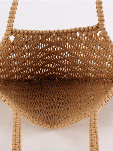 New Style Cotton Rope Tassel Bohemian Style Handmade Woven Bag Polyester for Women's Seaside Vacation Daily Casual Use Tanjing - Product Image 3